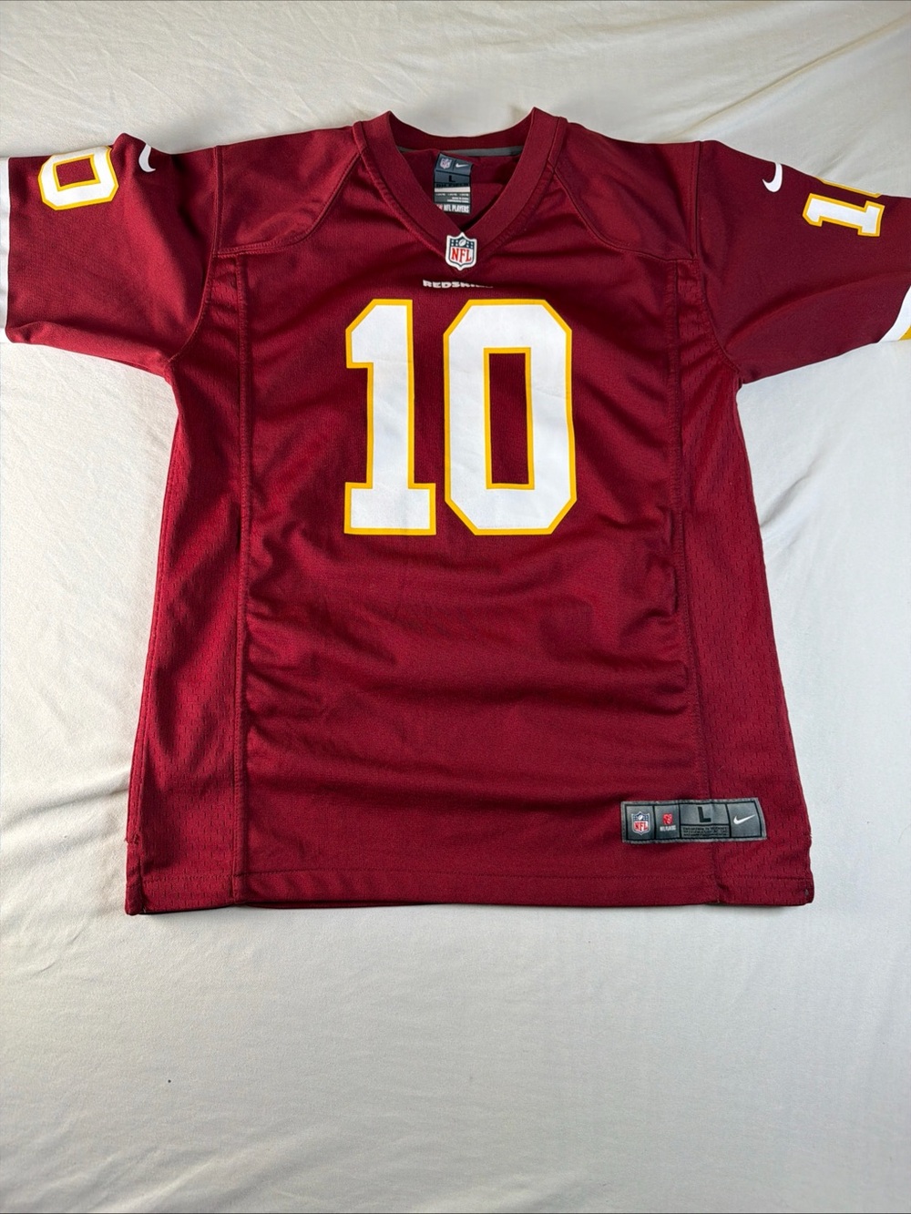 NFL Kids Burgundy #10 Football Jersey with White & Gold Accents